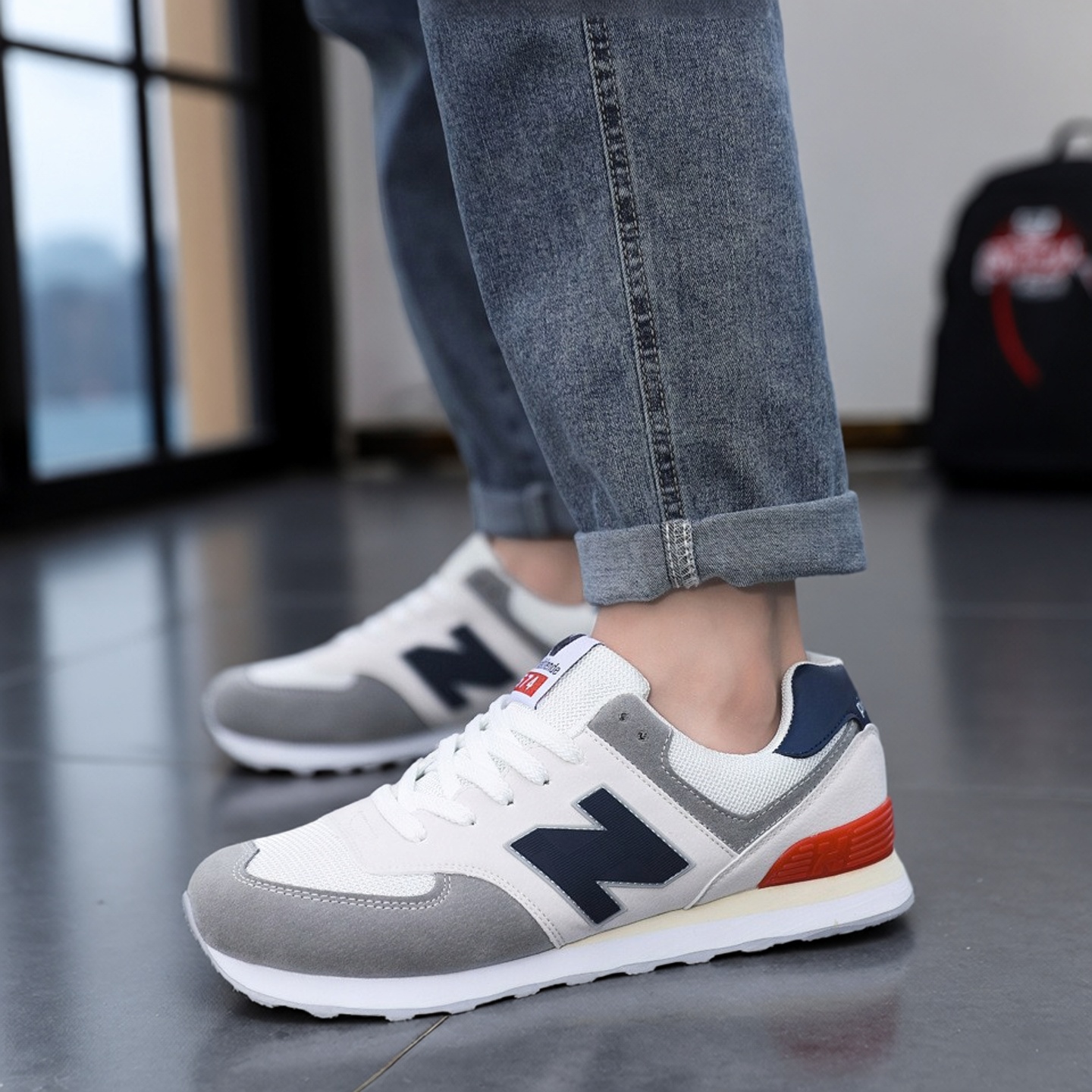 2025新款户外休闲鞋秋季百搭轻便运动鞋N字老爹鞋防滑耐磨跑步鞋