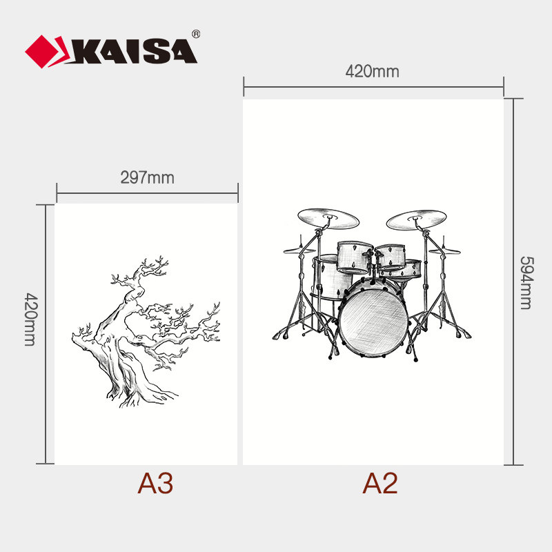 2件包邮kaisa凯萨素描纸临摹图片
