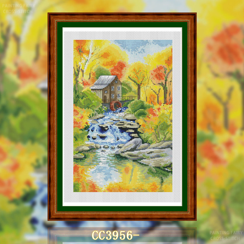 【CC3956-水磨坊】十字绣2026新款客厅卧室风景油,居家布艺,湘绣,淘宝优惠券,粉丝福利购,淘宝优惠卷
