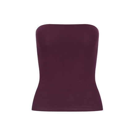 skims卡戴珊同款 裸感一片式抹胸无肩带内衣带胸垫高弹上衣女