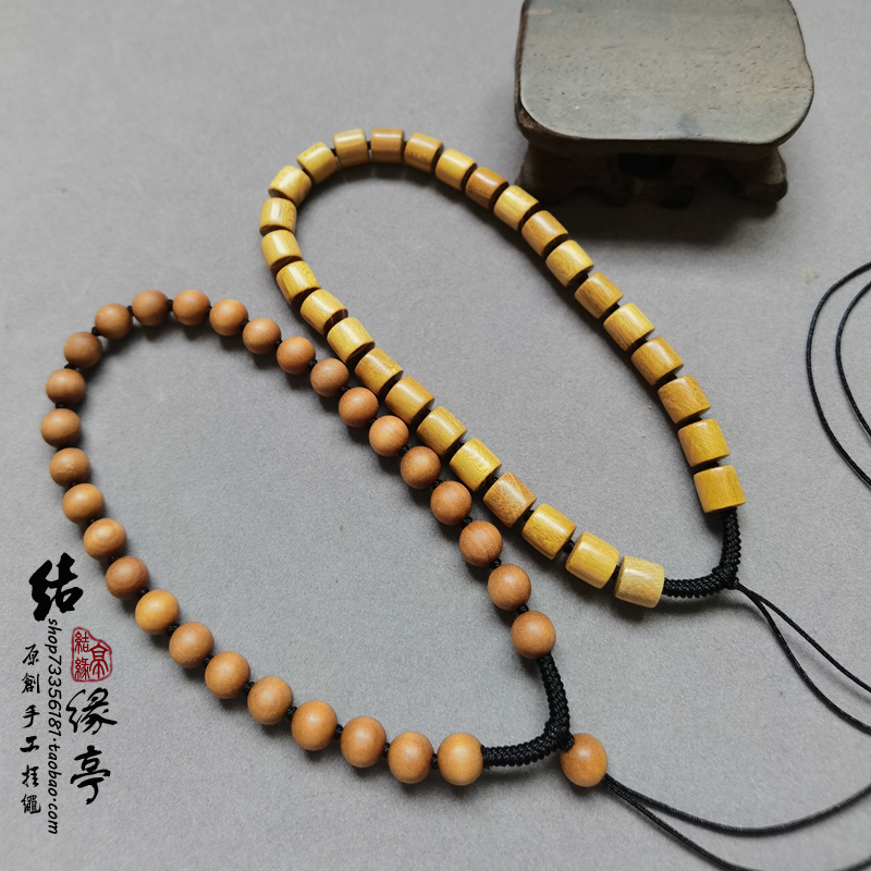 檀香木手工编织失手绳文玩挂绳
