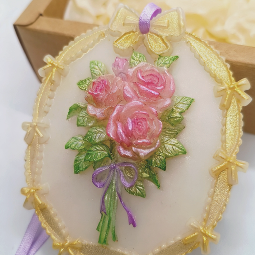 轻奢法式高级感香薰蜡片客厅装饰扩香卧室固体香薰挂牌伴手礼盒