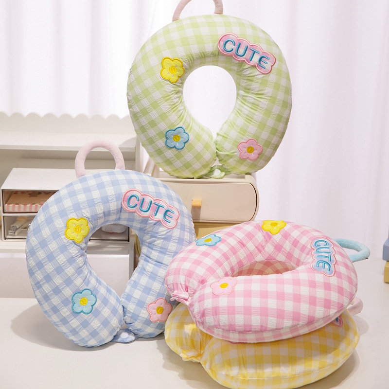 卡通u型枕头护颈枕头枕颈部靠枕飞机车用办公旅行便携学生颈椎枕