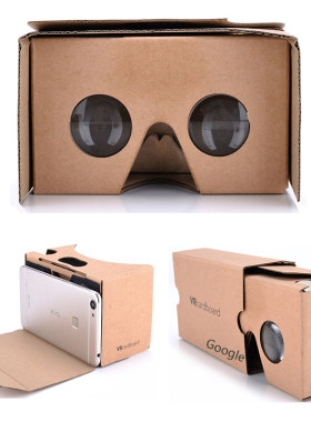 谷歌VR眼镜二代纸盒高清头戴式3D虚拟现实纸质魔镜手机专用VR盒子