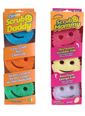 Scrub daddy美国爸爸海绵擦厨房清洁钢丝球不伤器皿涂层顽固污渍