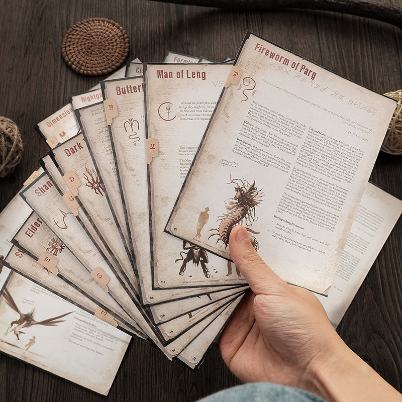 克苏鲁怪物之书20张双胶纸