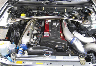 RB25发动机保护盖 碳纤维R32 凸齿轮盖Cam DETT RB26 BNR33 R34