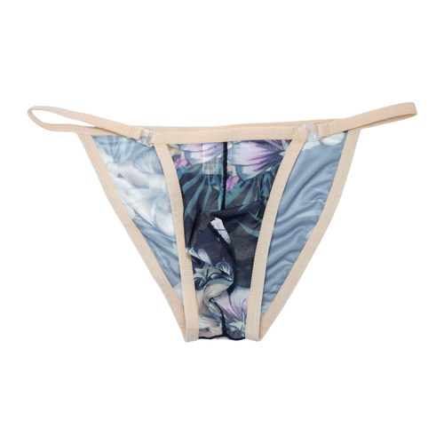 男士性感透明印花超薄款三角内裤