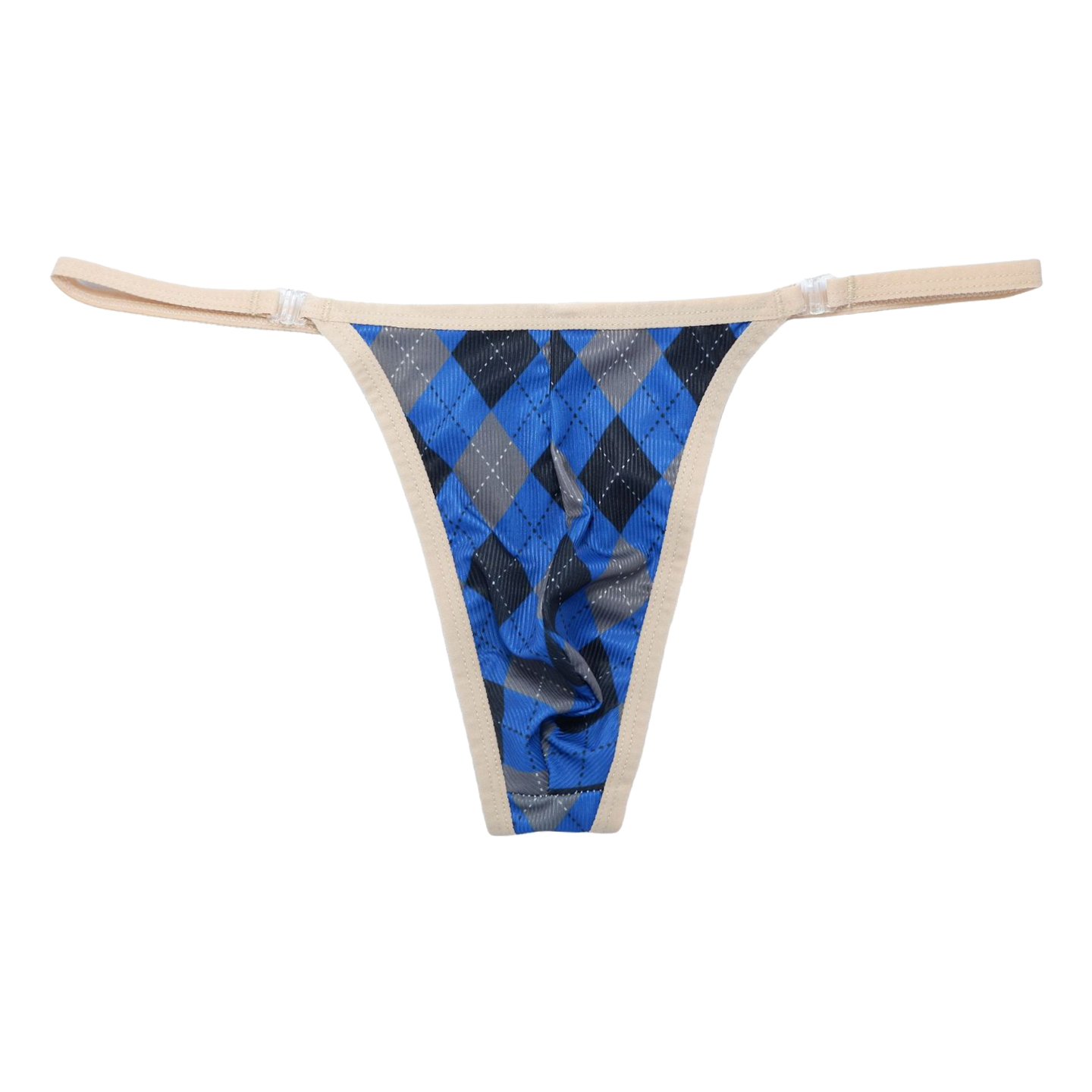 开扣性感丁字内裤单丁后空T裤男