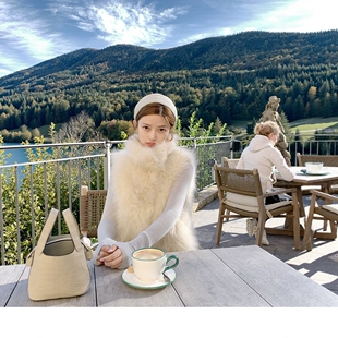 2025新款冬日御寒神器保暖加厚仿狐狸毛环保毛皮草马甲外套上衣