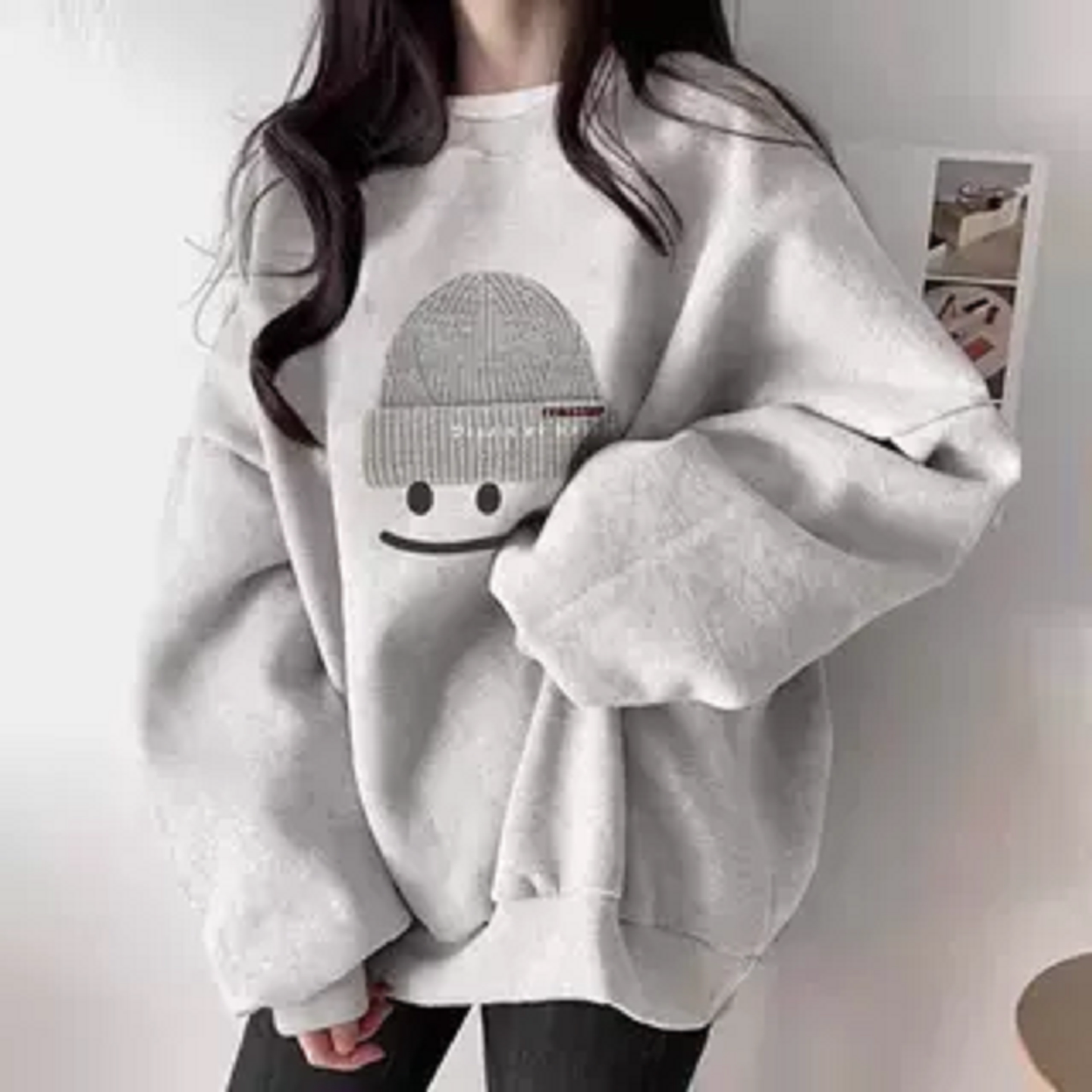 2026秋季韩版加绒加厚女卫衣