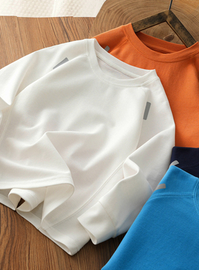 儿童长袖T恤秋季男童打底衫2025春秋新款中大童内搭圆领衫t恤