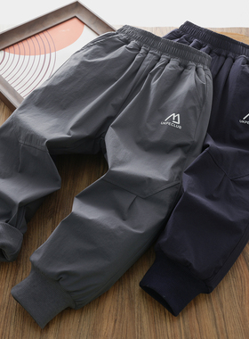 男童棉裤裤子冬季加厚儿童保暖裤2025新款中大童防风长裤冬装