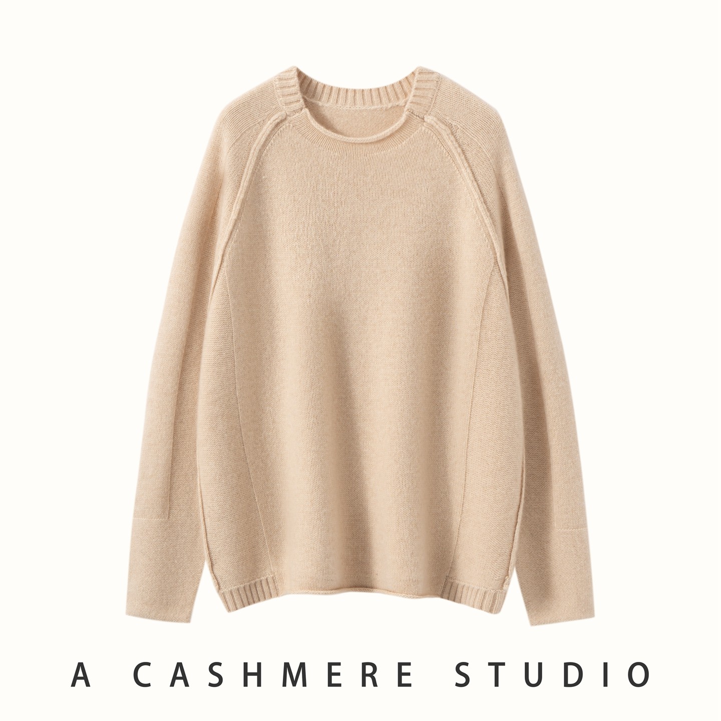 秋冬新款100%纯山羊绒衫女圆领加厚宽松慵懒风针织毛衣打底衫上衣,女装/女士精品,羊绒衫,淘宝优惠券,粉丝福利购,淘宝优惠卷