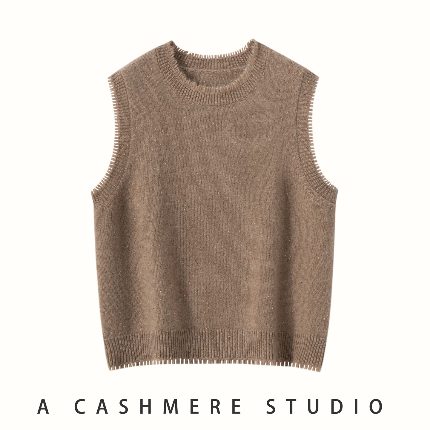 秋冬新款100%纯山羊绒马甲女圆领无袖针织背心宽松显瘦坎肩马夹,女装/女士精品,羊绒衫,淘宝优惠券,粉丝福利购,淘宝优惠卷