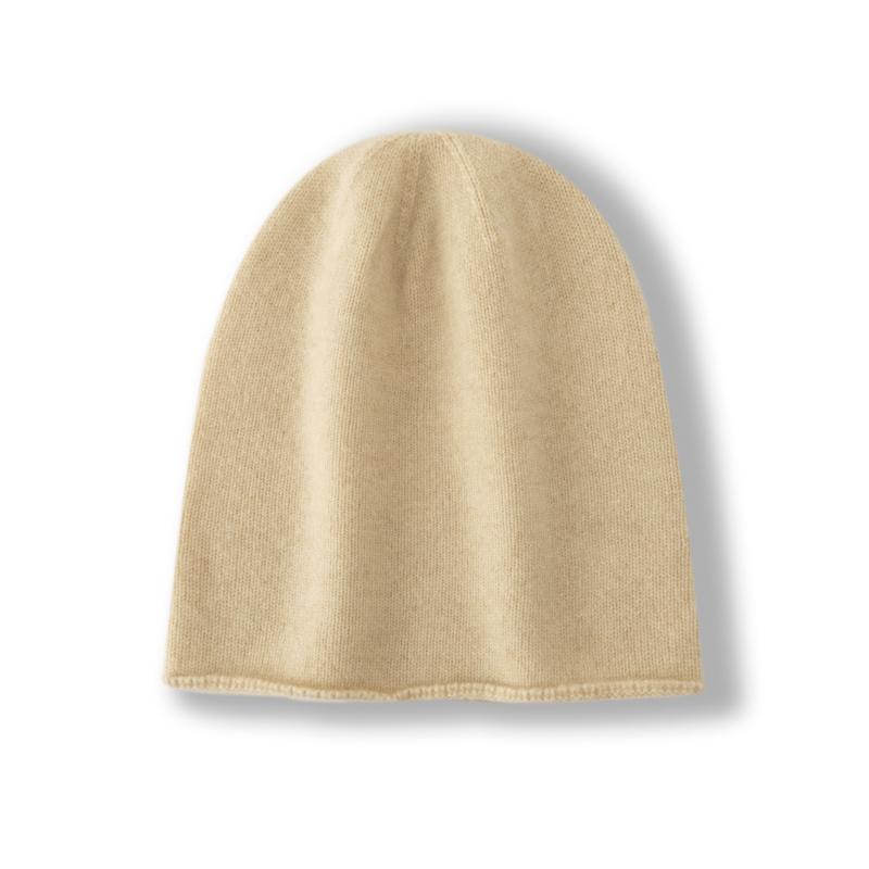 一线成型100%纯山羊绒帽