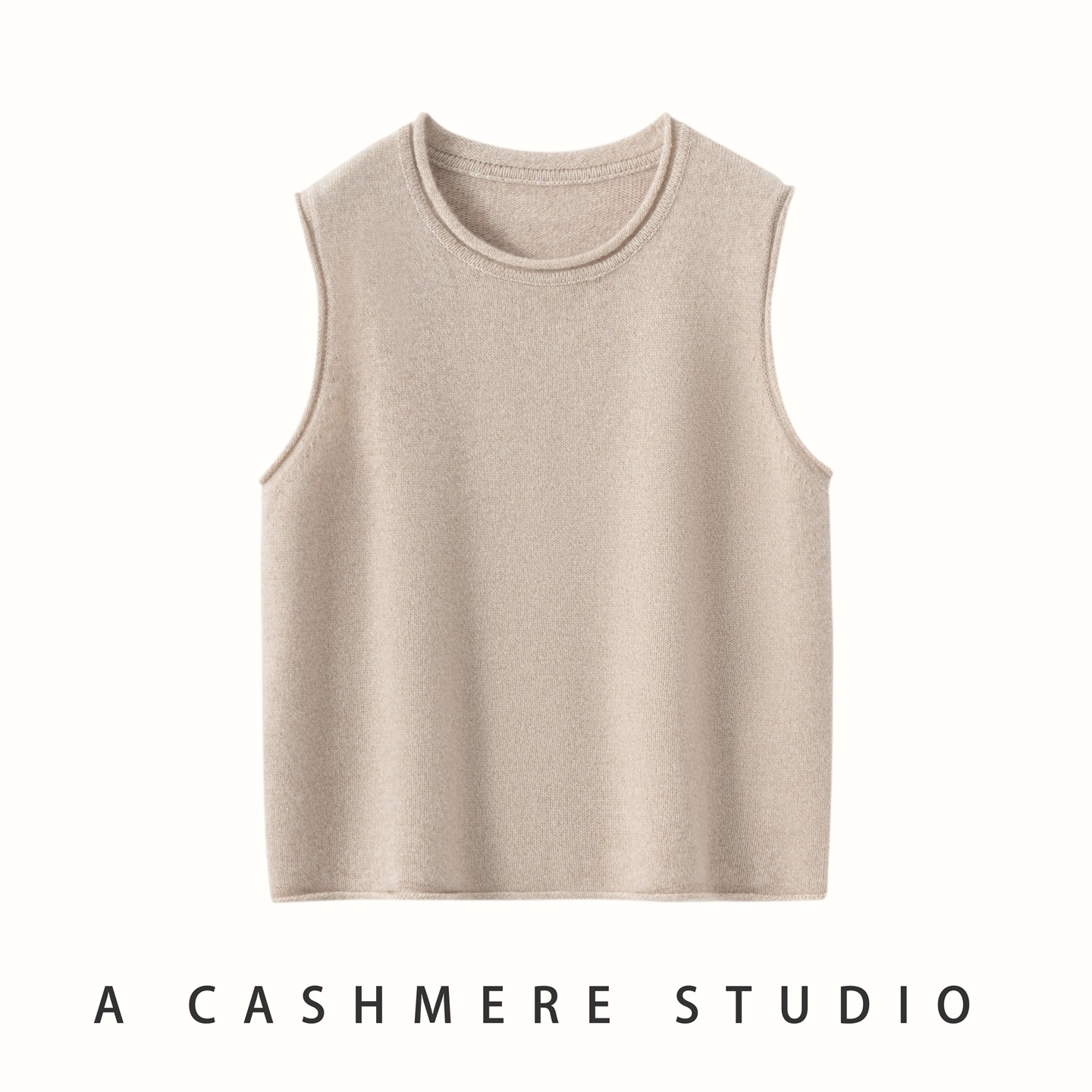 秋冬新款100%纯山羊绒衫女圆领无袖针织背心女百搭显瘦打底衫毛衣,女装/女士精品,羊绒衫,淘宝优惠券,粉丝福利购,淘宝优惠卷