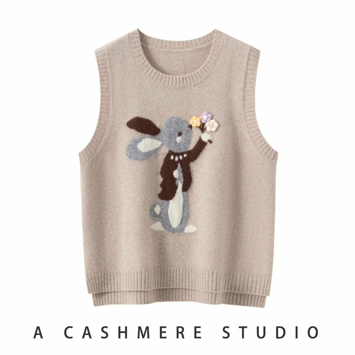 秋冬新款100%纯山羊绒衫女圆领加厚卡通提花针织马甲背心毛衣坎肩,女装/女士精品,羊绒衫,淘宝优惠券,粉丝福利购,淘宝优惠卷