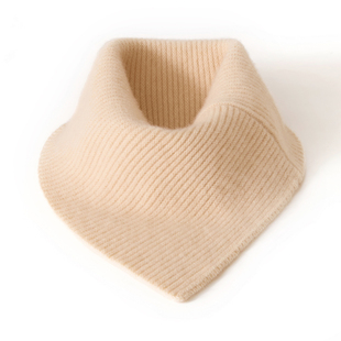 秋冬新款纯山羊绒脖套女套头保暖护颈椎小围脖针织百搭假领子围巾