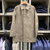 风衣MJF21211718 常规纯色中长款 外套春款 金利来商务男装