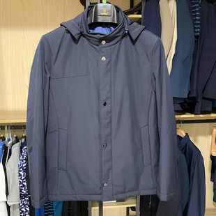 可脱卸帽棉服休闲外套MXS18131451 金利来男装 秋冬款