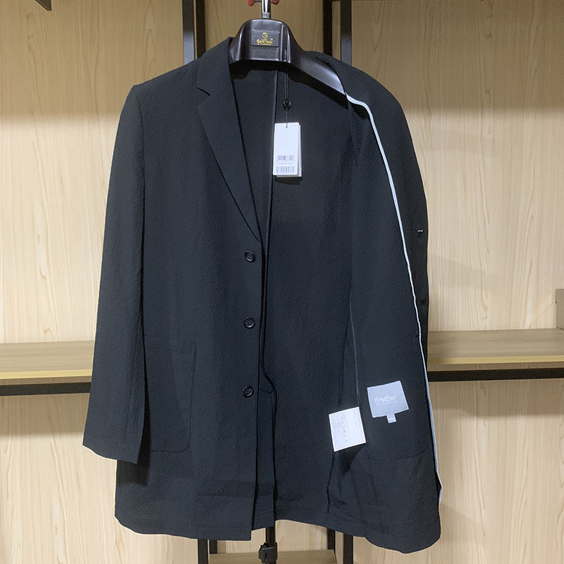 金利来男装西装领中长风衣