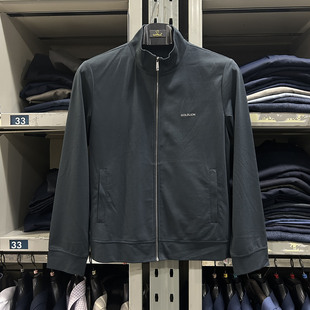 金利来男装上衣春季薄款修身立领夹克外套MJS22111402-74