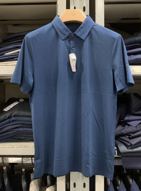 金利来商务男装T恤衫夏款常规翻领休闲短袖MTS20221787-88