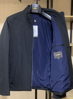 金利来男装外套聚酯纤维立领棉服