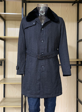 【1折清货】金利来男装外套羊毛羊绒面料大衣MJLC588-25002