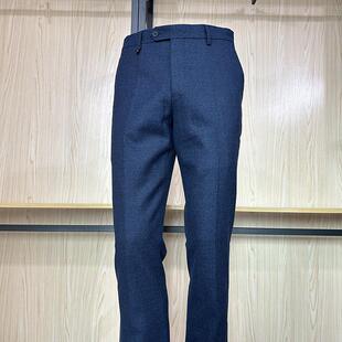 【冬季厚款】金利来男西裤秋冬季含羊毛修身版长裤MPT19161445-95