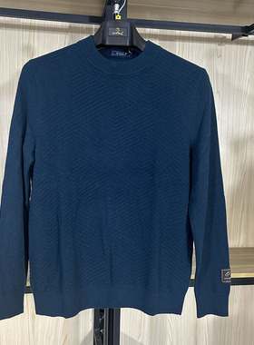 金利来男装羊绒衫冬款纯山羊绒常规版纯色圆领MRM22141411-54