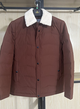 金利来男装羽绒服冬季白鸭绒可拆卸毛领保暖外套EDSEG963004-57