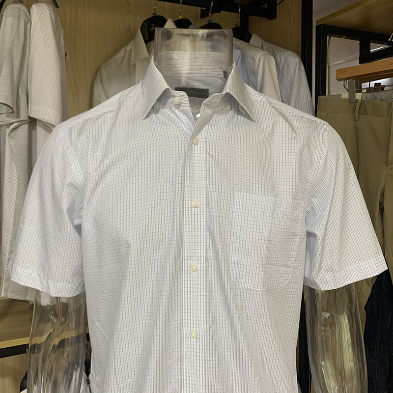 金利来男装桑蚕丝混纺短袖衬衫