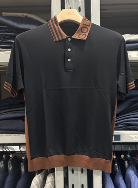 金利来男装针织衫夏款翻领时尚休闲上衣MWW22311101-99