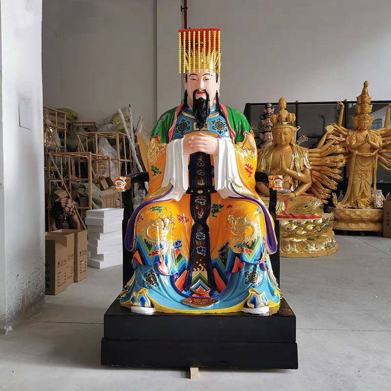2米玉皇大帝神像1.6米树脂玻璃钢王母娘娘1.8米寺庙供奉摆件1.3米