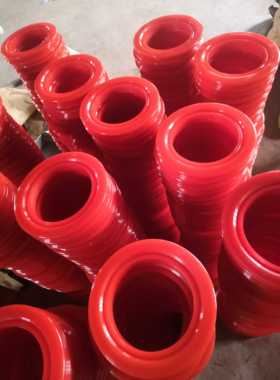 绳锯机胶轮耐磨红色黑色石材混凝土切割液压机滚动轮型号齐全胶轮