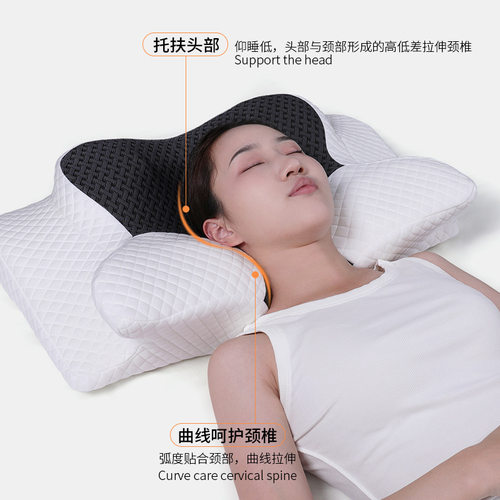 记忆枕亚马逊热销记忆棉a类慢回弹人体工学睡眠枕Pillow颈椎枕头
