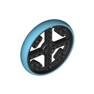 LEGO乐高 49295车轮子 SPIKE轮胎 6261593 带轴孔 45678配件