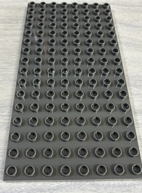 LEGO乐高 得宝底板 8×16 深灰色 大颗粒积木零配件 61310