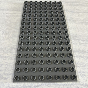LEGO乐高 得宝底板 8×16 深灰色 大颗粒积木零配件 61310