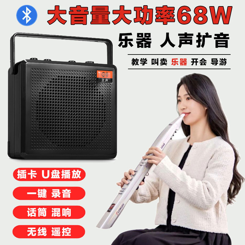 乐器通用扩音器电吹管电吉他专用音响电子琴边弹边唱户外音箱套装