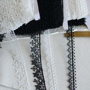 装饰花边带精细刺绣水溶蕾丝花边辅料旗袍服装材料配饰