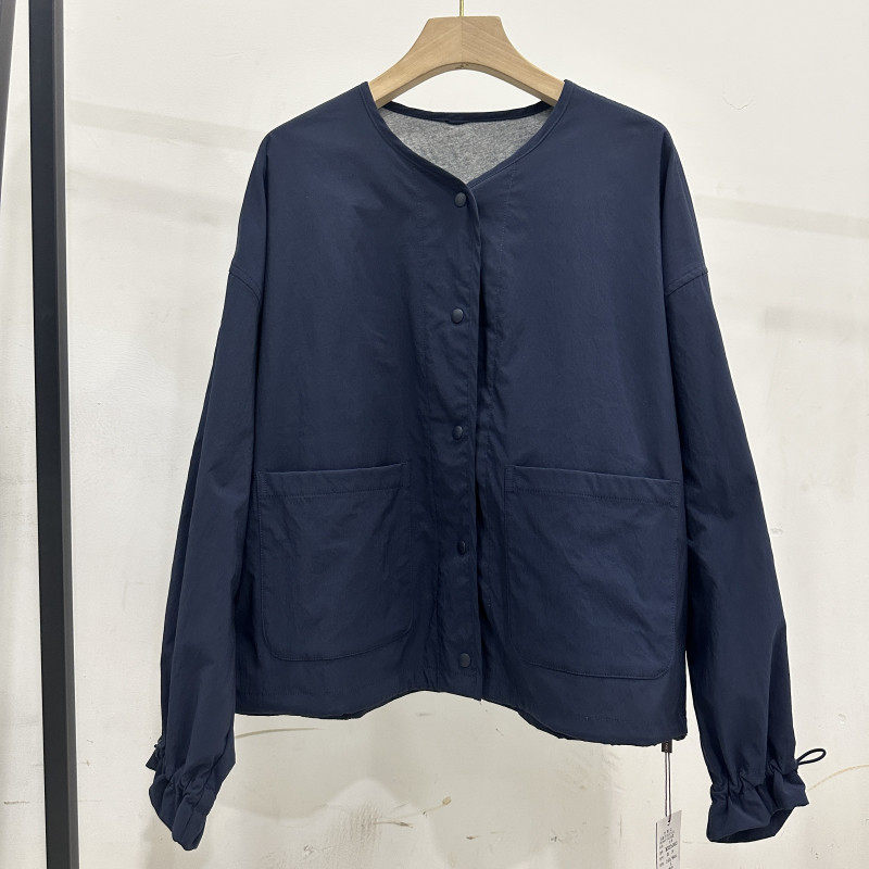 2026春季新款时尚立领单排扣抽绳显瘦双口袋长袖外套上衣女25085,女装/女士精品,短外套,淘宝优惠券,粉丝福利购,淘宝优惠卷