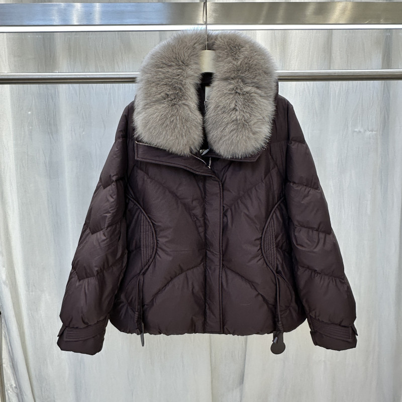 2025冬季新款洋气减龄小个子狐狸毛领白鹅绒加厚羽绒服外套96073