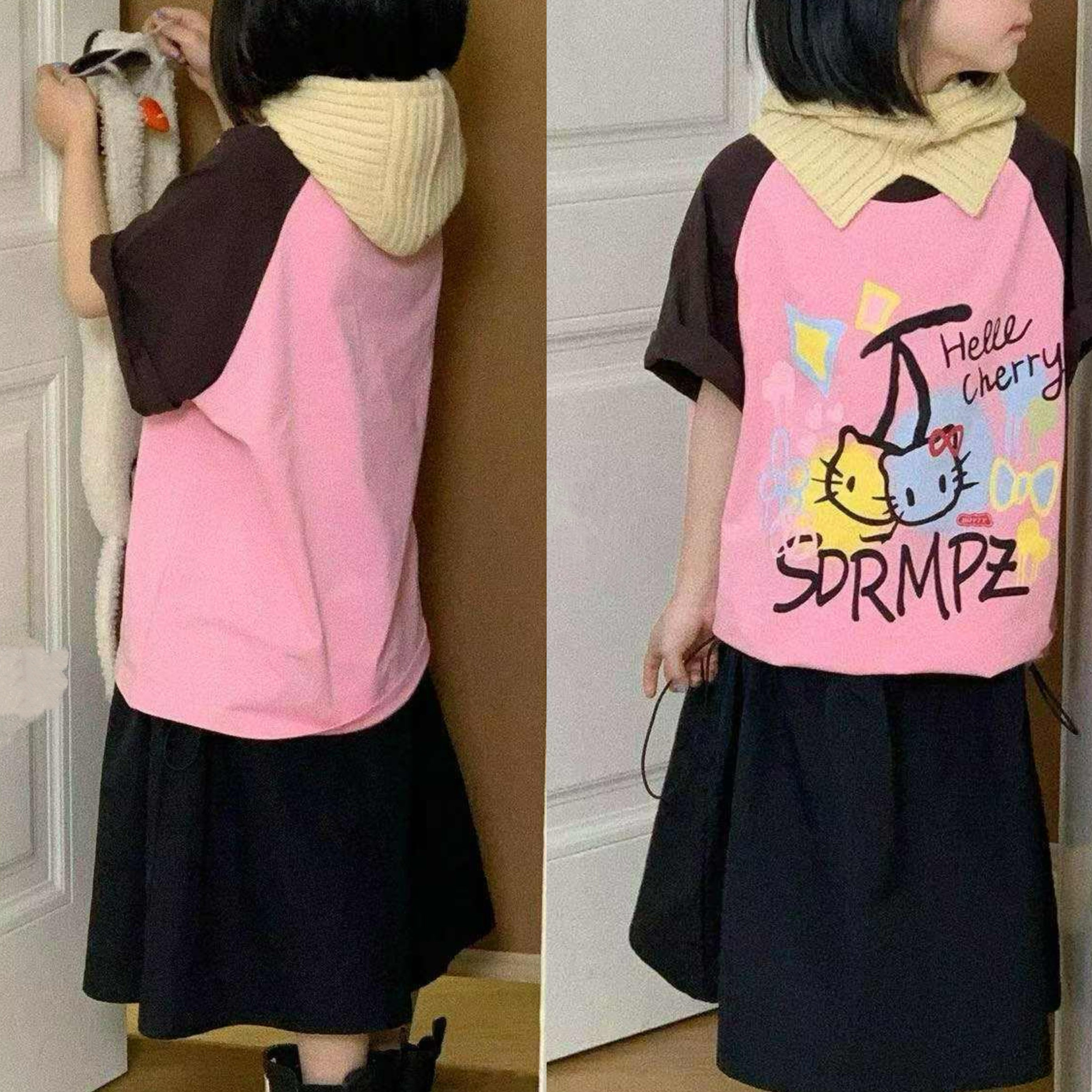 韩国潮牌童装男女童纯棉短袖T恤衫2025夏季新款儿童宽松亲子上衣