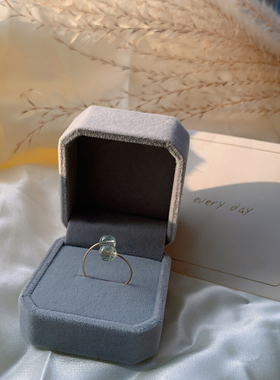 天然绿幽灵戒指招财转运