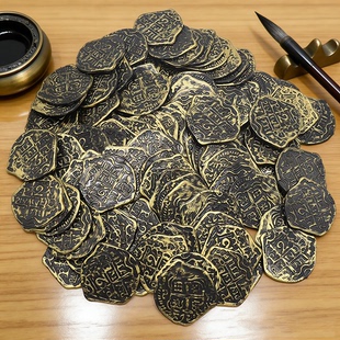 幼儿园奖励币儿童过家家宝藏财宝塑料钱币万圣节cos道具派对装 饰