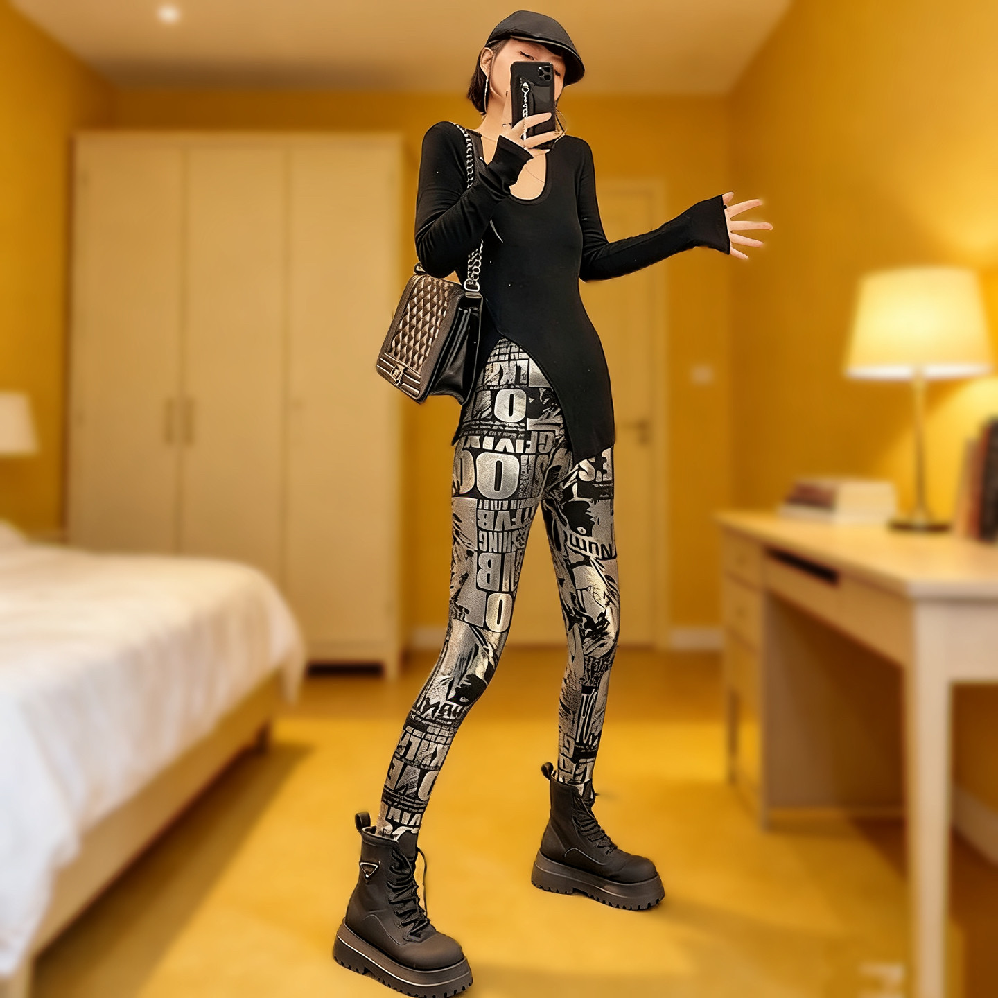 洋气打底裤女外穿紧身裤2025加厚时尚弹力裤高腰时髦小脚九分裤子,女装/女士精品,打底裤,淘宝优惠券,粉丝福利购,淘宝优惠卷