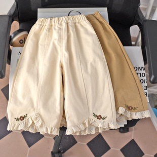 炸街百搭婴儿阔腿裤 女童裤 时髦宝宝休闲长裤 洋气2026新款 子春秋款